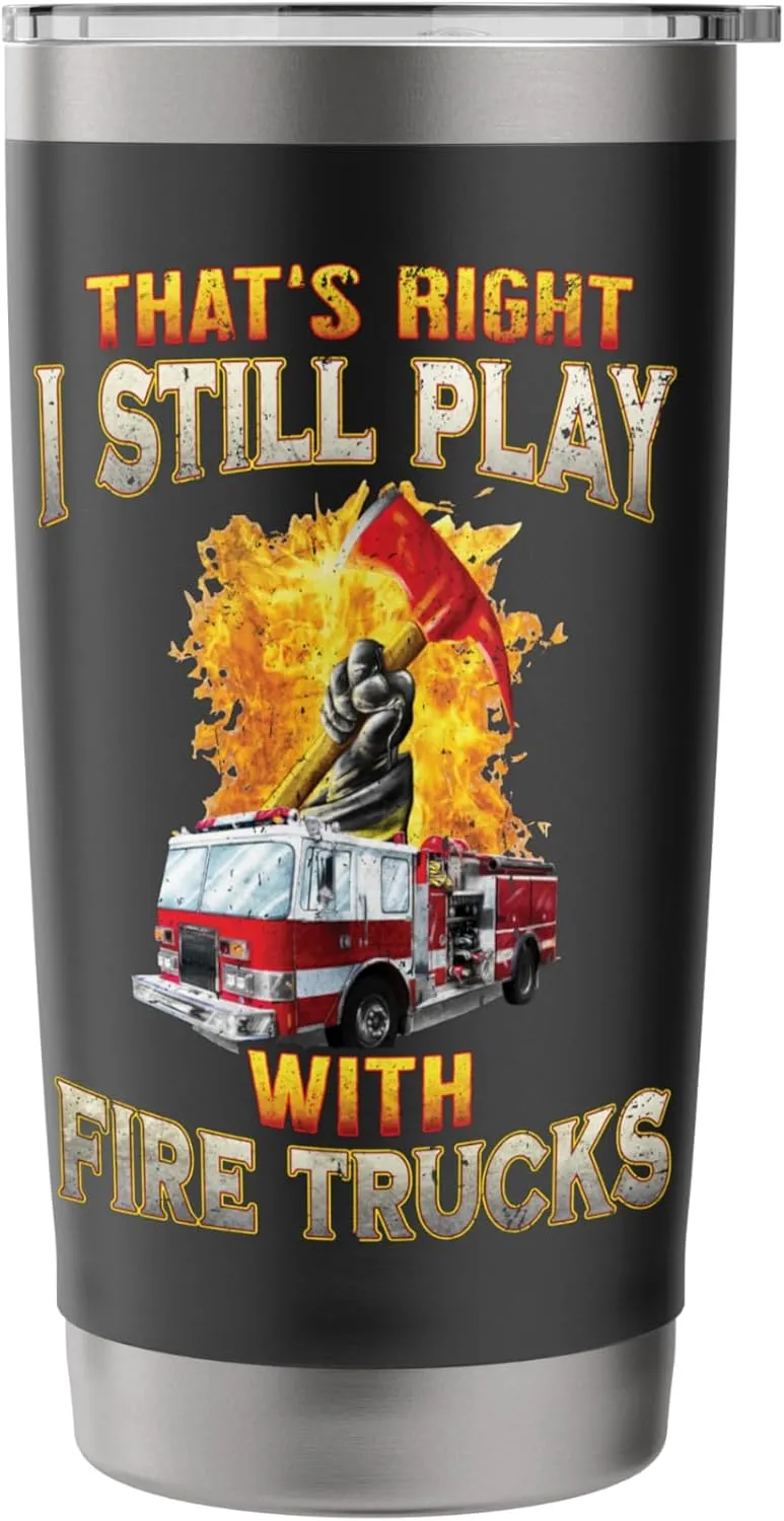 Fire Truck Axe Fire Rescue Fire Department Firefighter Gifts Stainless Steel Insulated Tumbler