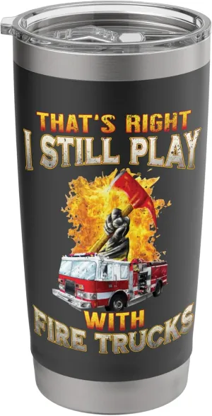 Fire Truck Axe Fire Rescue Fire Department Firefighter Gifts Stainless Steel Insulated Tumbler