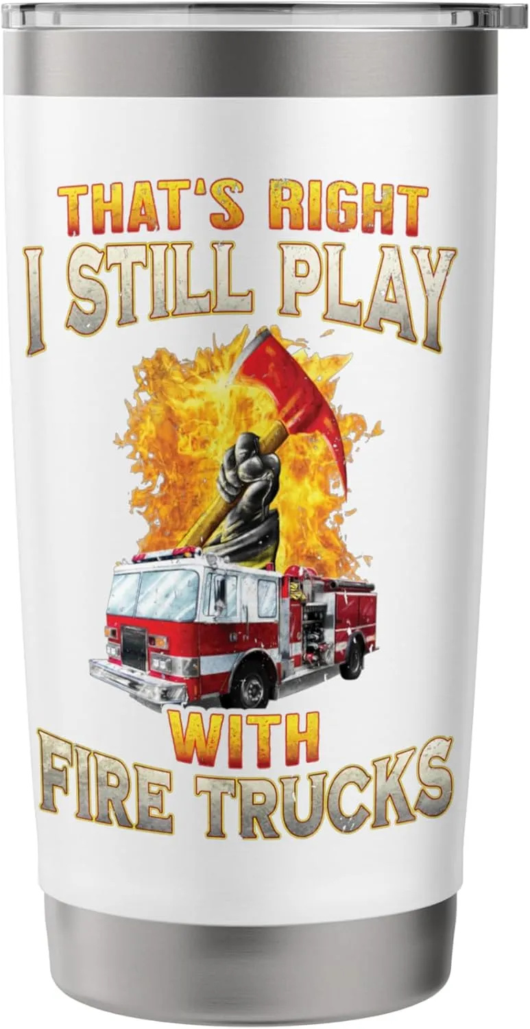 Fire Truck Axe Fire Rescue Fire Department Firefighter Gifts Stainless Steel Insulated Tumbler