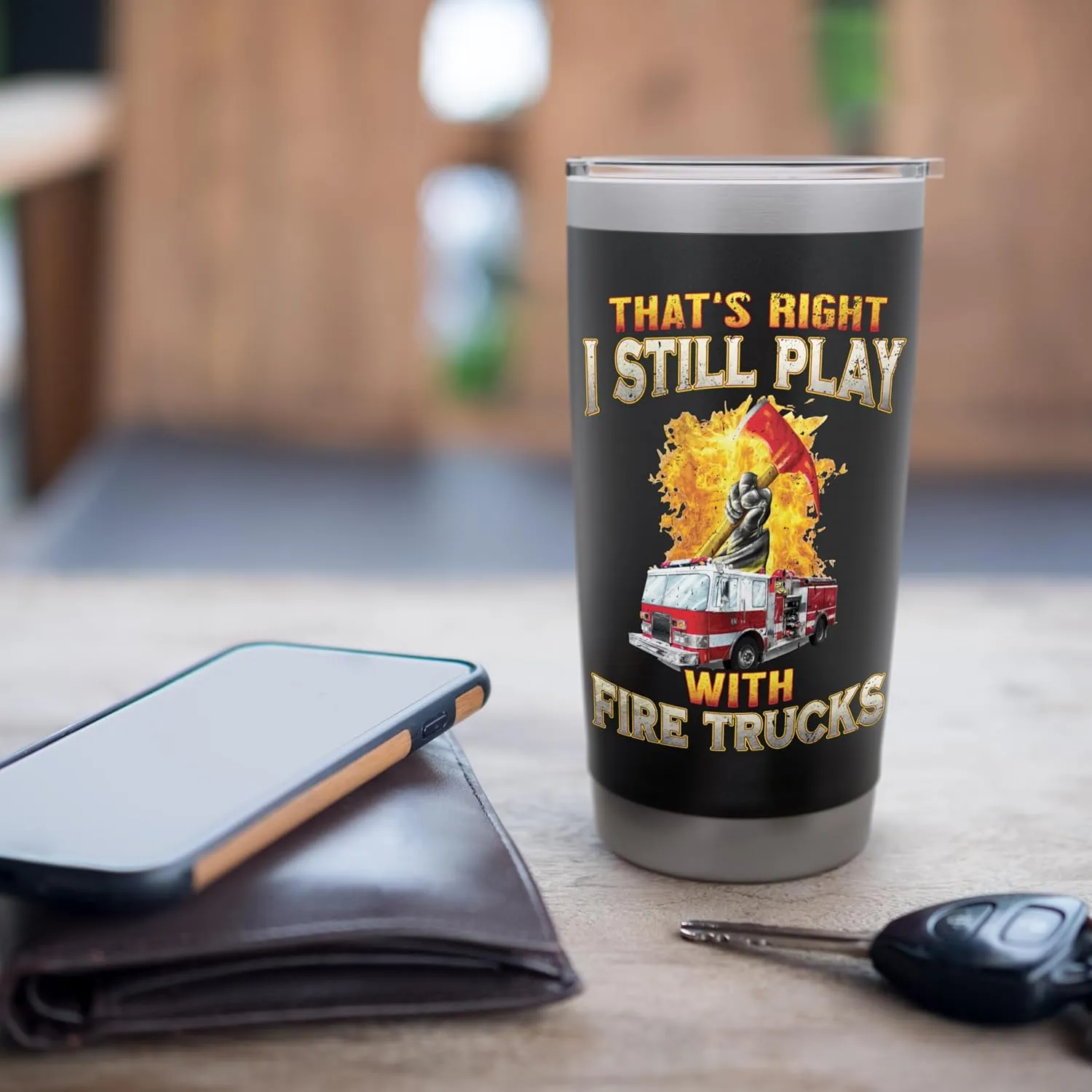 Fire Truck Axe Fire Rescue Fire Department Firefighter Gifts Stainless Steel Insulated Tumbler