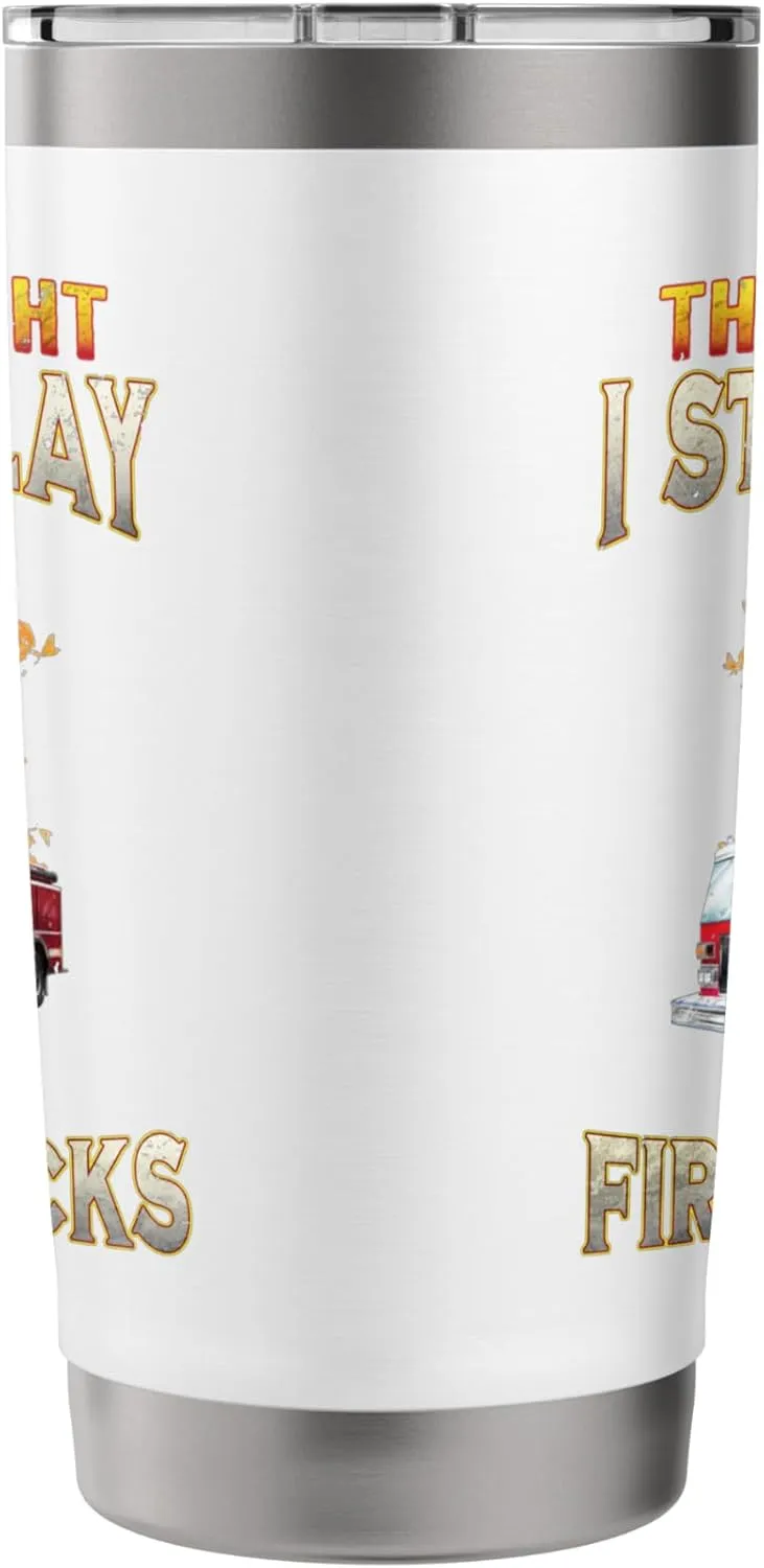 Fire Truck Axe Fire Rescue Fire Department Firefighter Gifts Stainless Steel Insulated Tumbler