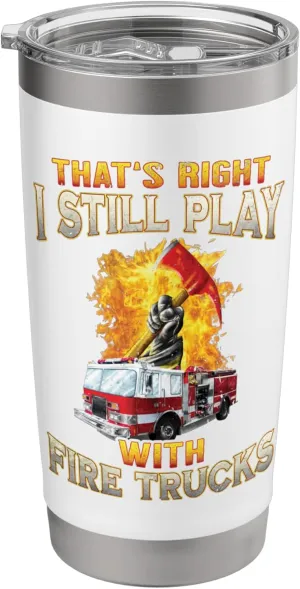 Fire Truck Axe Fire Rescue Fire Department Firefighter Gifts Stainless Steel Insulated Tumbler
