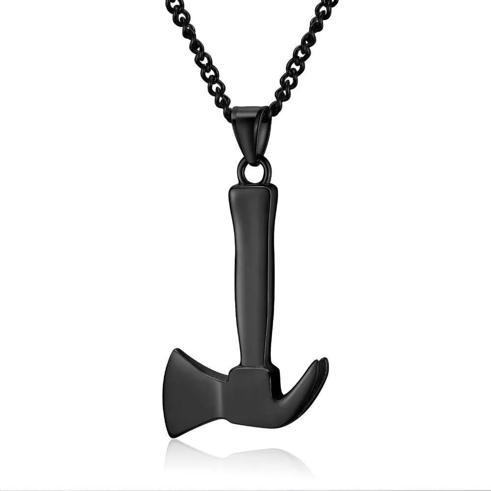 Firefighter's Axe Necklace - Gold, Silver & Black!