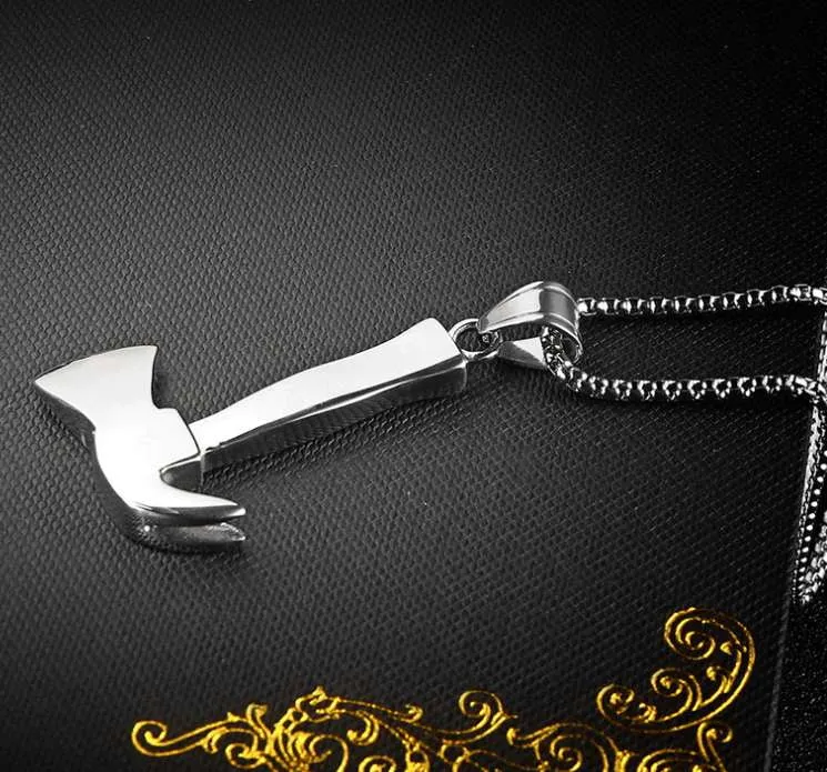 Firefighter's Axe Necklace - Gold, Silver & Black!