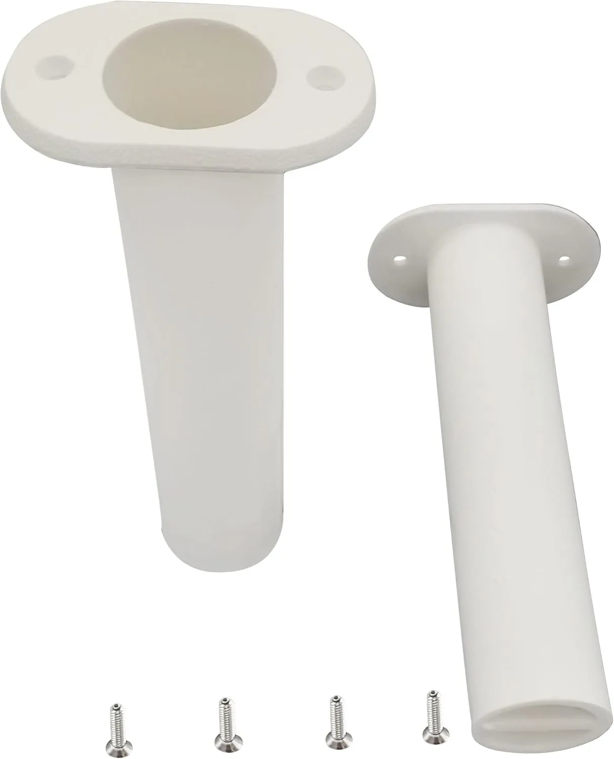 Fishing Rod Holder Plastic with UV 90 Degree Flush Mount 2PCS for Yacht and Boats