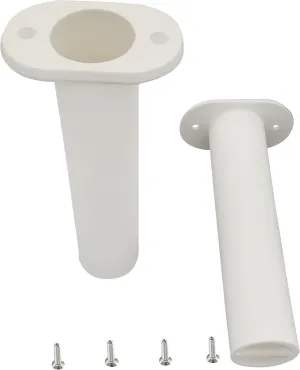Fishing Rod Holder Plastic with UV 90 Degree Flush Mount 2PCS for Yacht and Boats