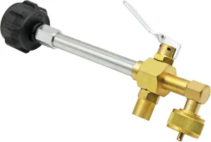 Flame King Propane Refill Fitting Adapter Valve for 1LB Camping Refillable Tank Cylinders