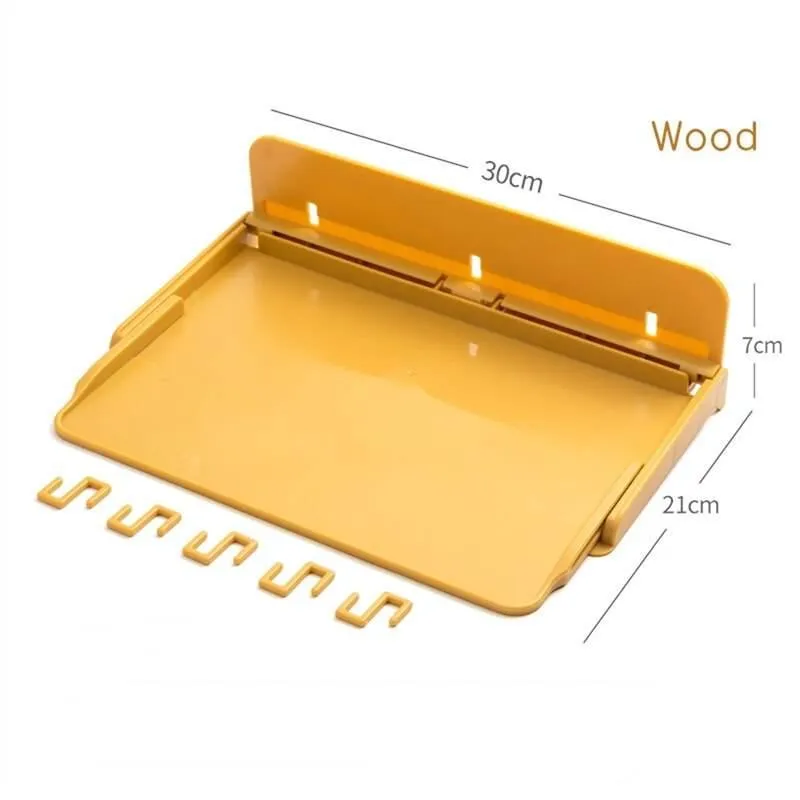 Foldable Bedside Organizer - Space-Saving Nightstand Shelf