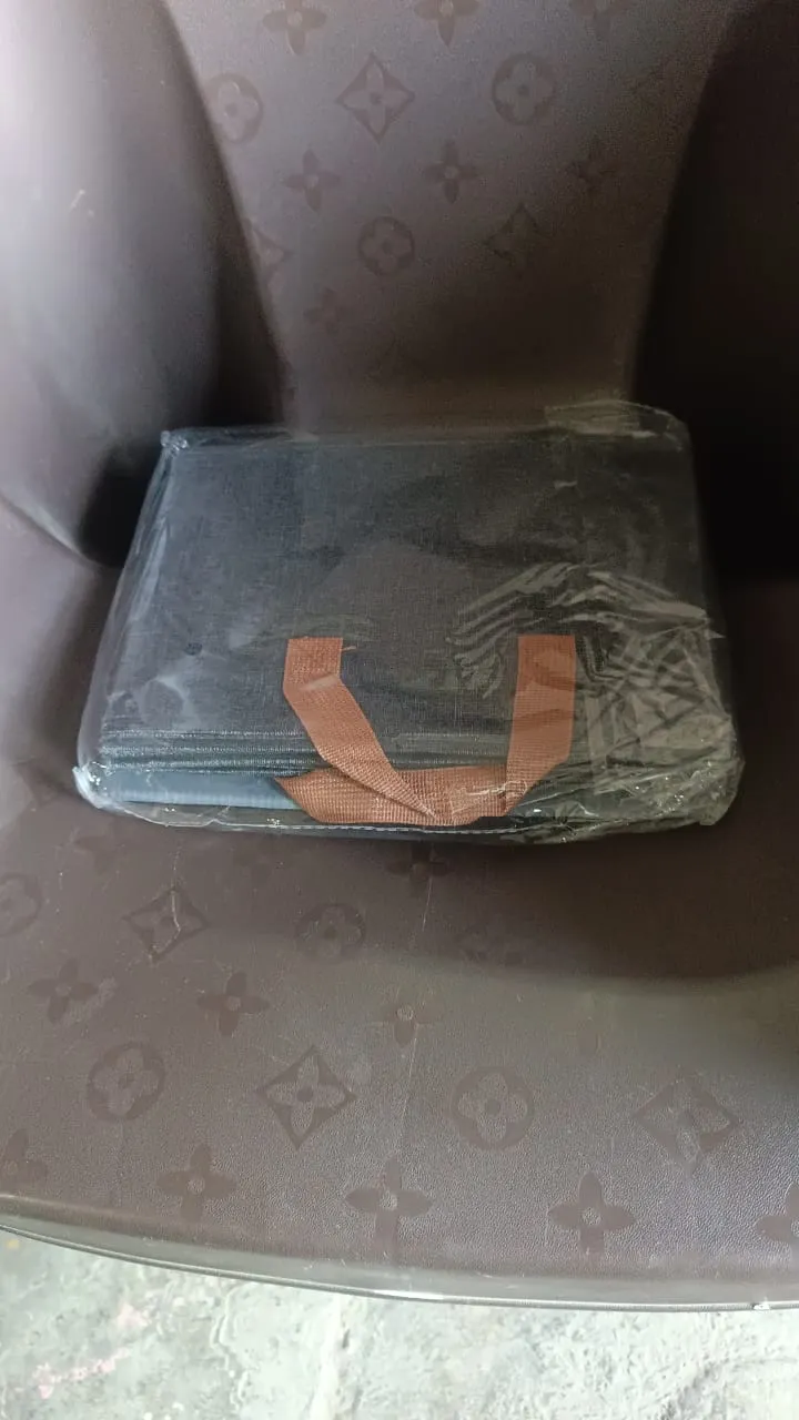Foldable Cloth Storage Organizer Bag With Handles (46x27cm1pc)