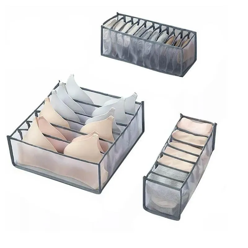 Foldable Drawer Organizer Divider Bra Sock Underwear Storage Closet Wardrobe