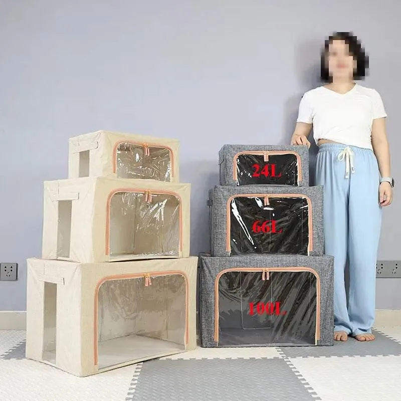 Foldable Large Storage Organizer Box - Space-Saving Container