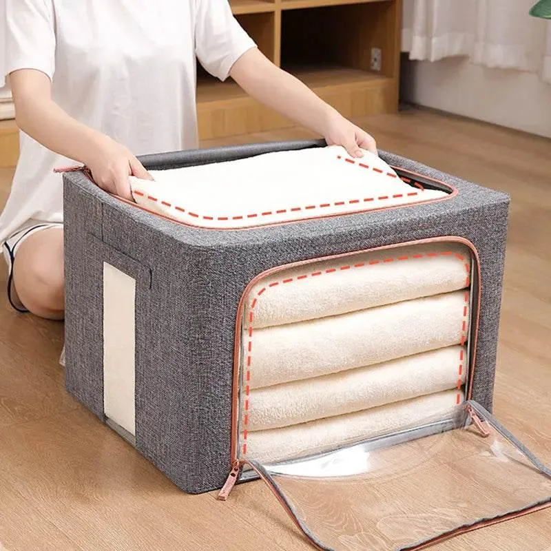 Foldable Large Storage Organizer Box - Space-Saving Container