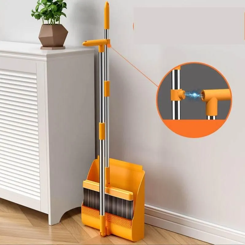 Foldable Magnetic Self-Cleaning Broom - Compact Dust Mop