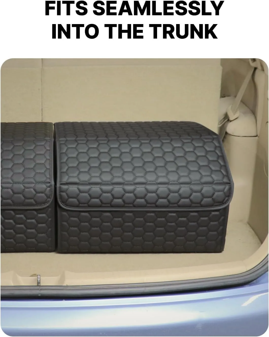 Foldable Trunk Organizer For Car - Trunk Organizers Car Storage - Collapsible Auto Trunk Organizer With Lid - Small And Large Cargo Organizer - Trunk Organization (Black 21)