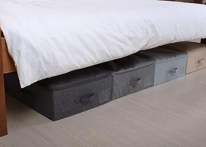 Foldable Underbed Storage Bag – Large Capacity Organizer with Adjustable Compartments