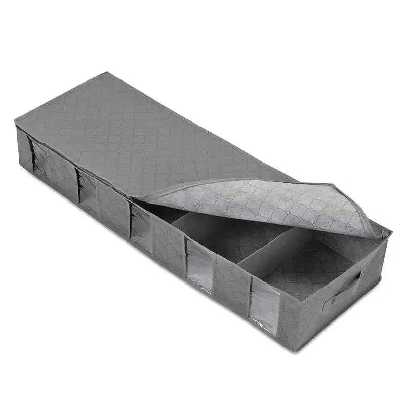 Foldable Underbed Storage Bag – Large Capacity Organizer with Adjustable Compartments