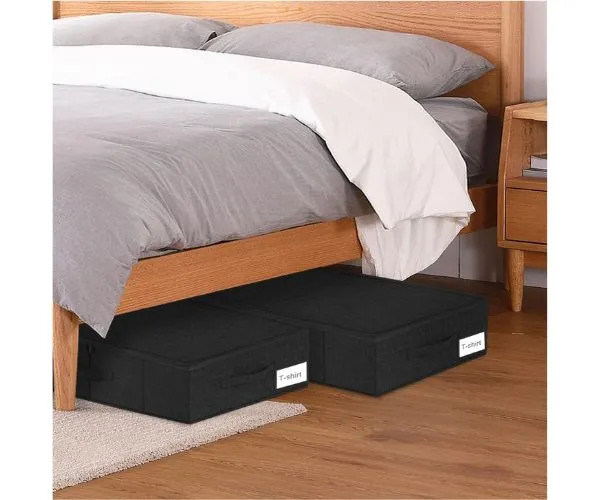 Foldable Underbed Storage Bag – Large Capacity Organizer with Adjustable Compartments