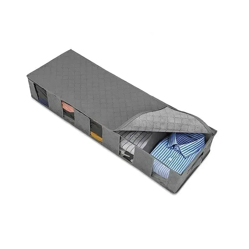 Foldable Underbed Storage Bag – Large Capacity Organizer with Adjustable Compartments