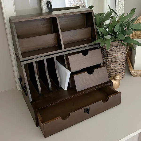 Foldable Wooden Desktop Organizer