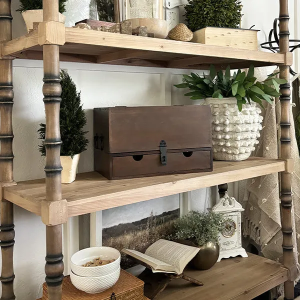 Foldable Wooden Desktop Organizer