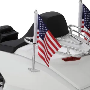 Folding Flag Pole with US Flag
