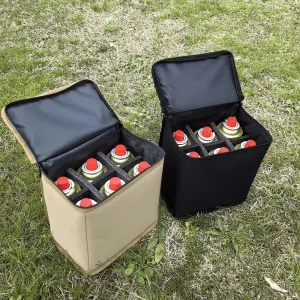 Fuel Canister Storage Bag - Portable Protective Case for Camping Gas Tanks & Cylinders