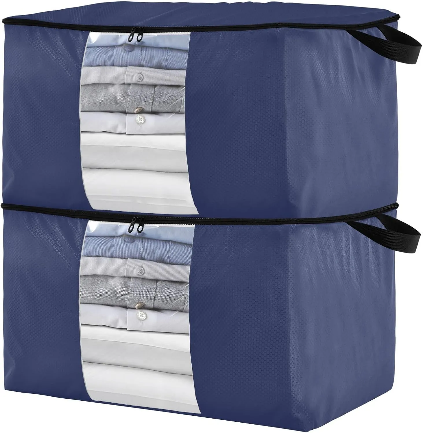 GAIGEO Noble Blue Storage Containers for Clothes, Foldable Storage Bag, Durable Storage Bag, 60L