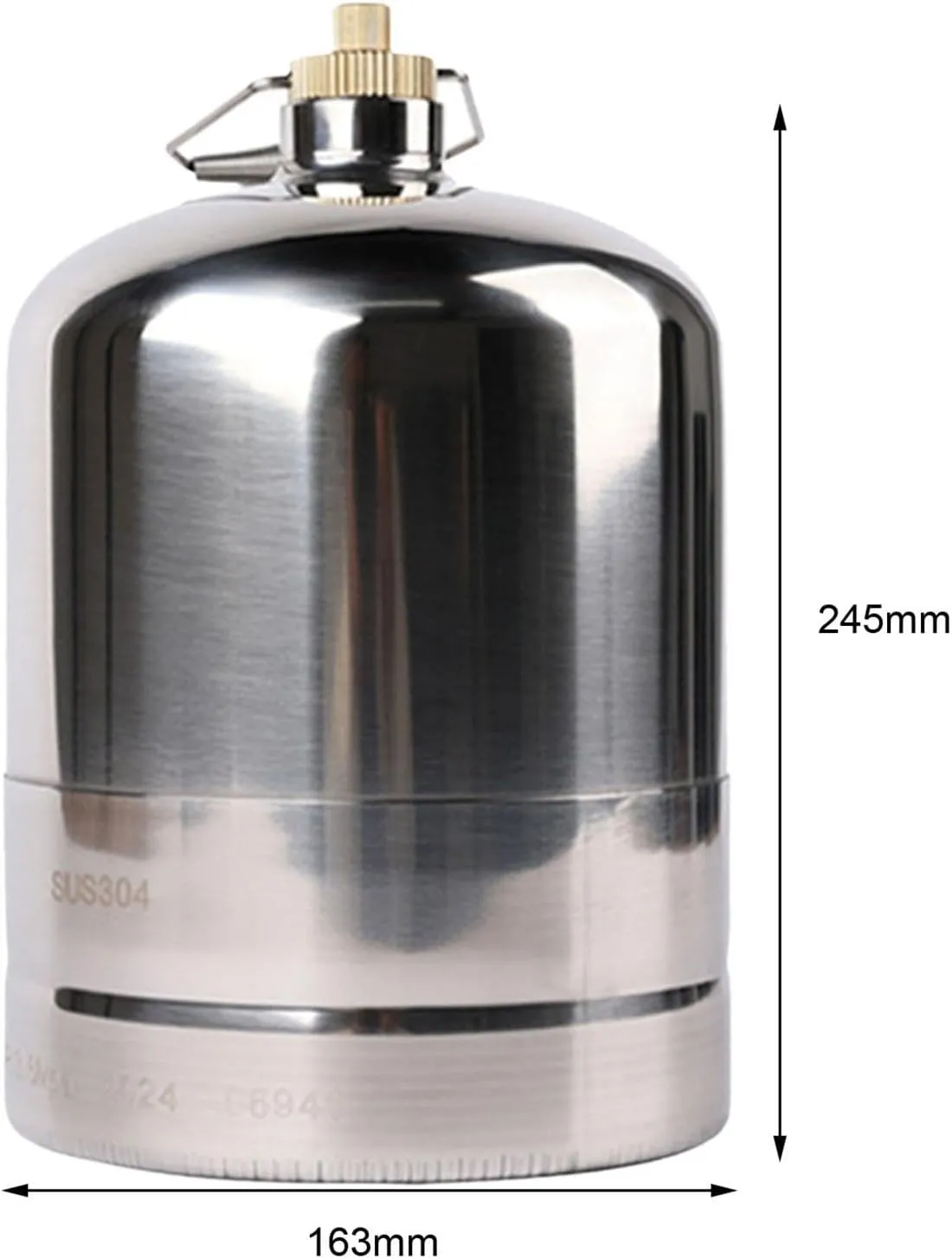 Gas Tank Cylinder Camping Gas Tank Empty Refillable Portable Storage Container Gas Canister for Barbecue Backpacking