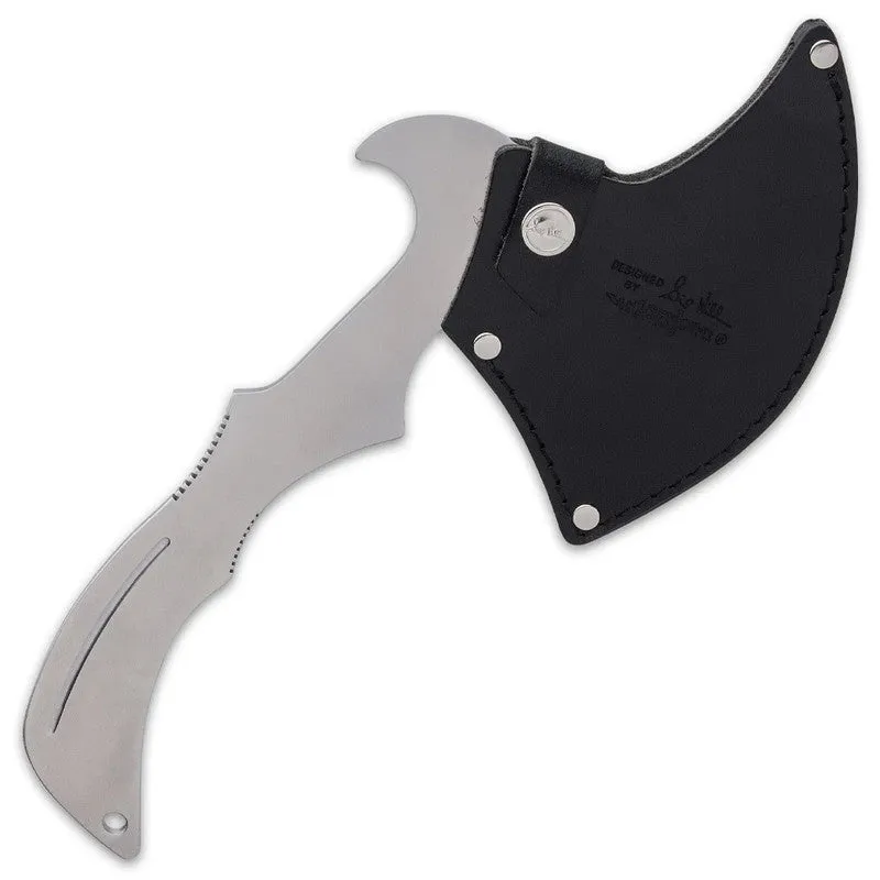 GIL HIBBEN 12" PRO THROWER AXE STAINLESS STEEL TRIGGER GRIP WITH SHEATH GH0866