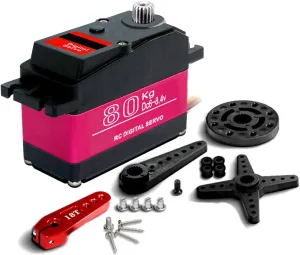 GoolRC Digital Servo 80kg Metal Gear 270° High Torque Digital Servo High Torque Servo Waterproof Replacements for 1/5 HSP HPI RC Car Baja Car