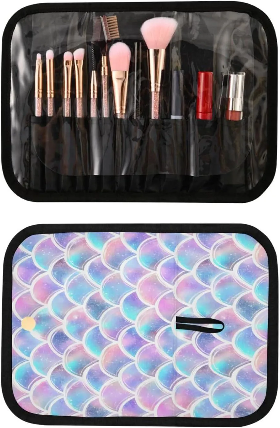 Graffiti Color Scales Women Men Travel Cosmetic Bag, Toiletry Bag Set, Portable Hanging Organizer for Toiletries, Cosmetics, Brushes