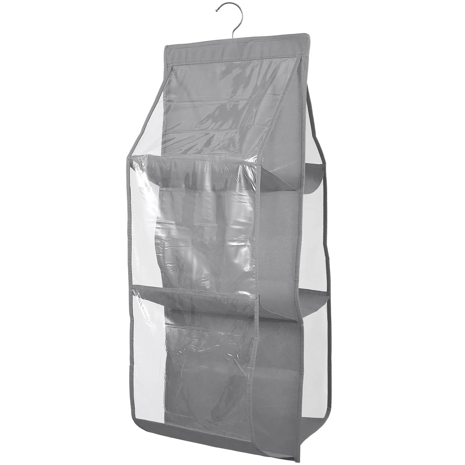 Hanging HandBag Organizer with 6 Pockets Closet Purse Storage