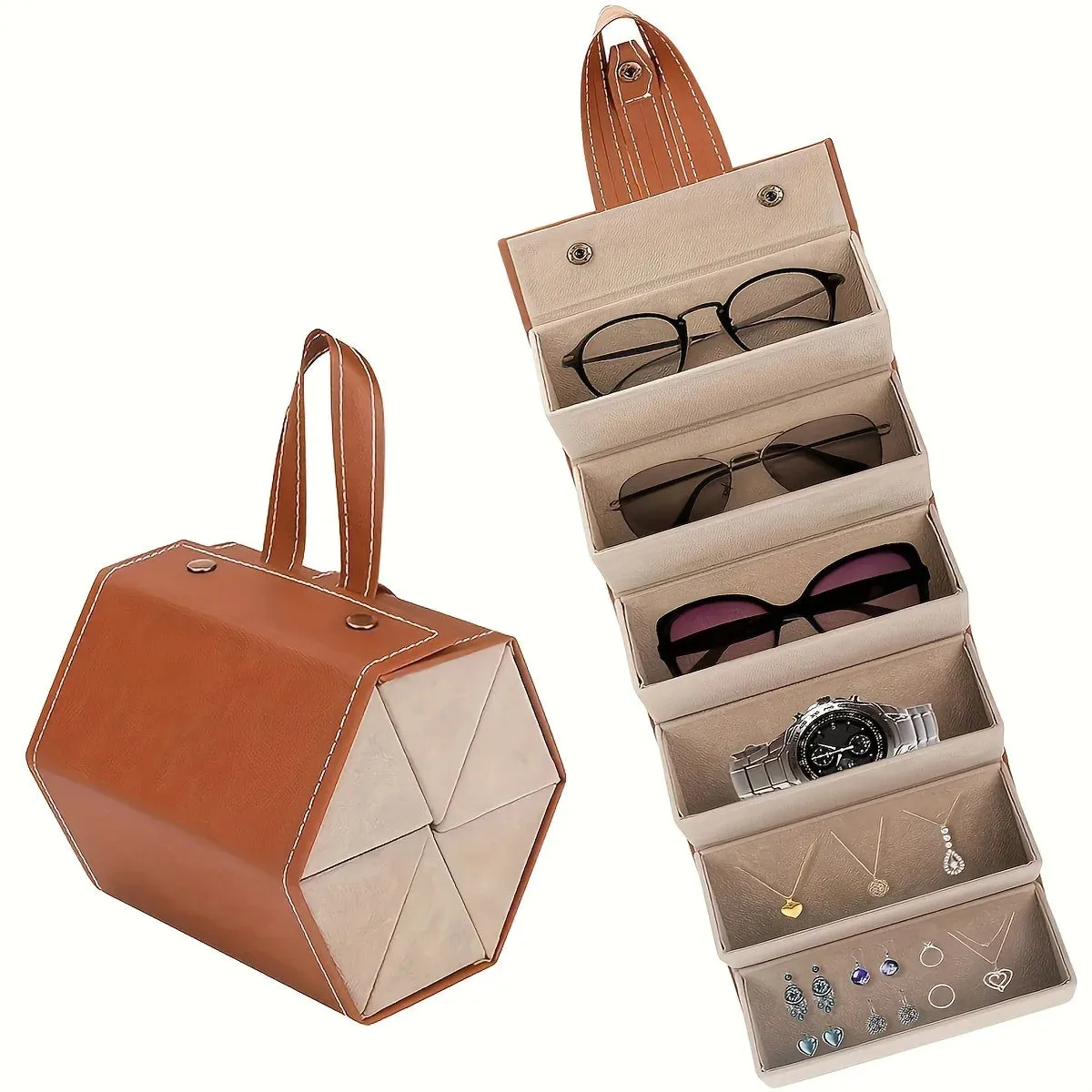 Hanging Jewelry Organizer - Dust Proof Sunglasses Storage Case