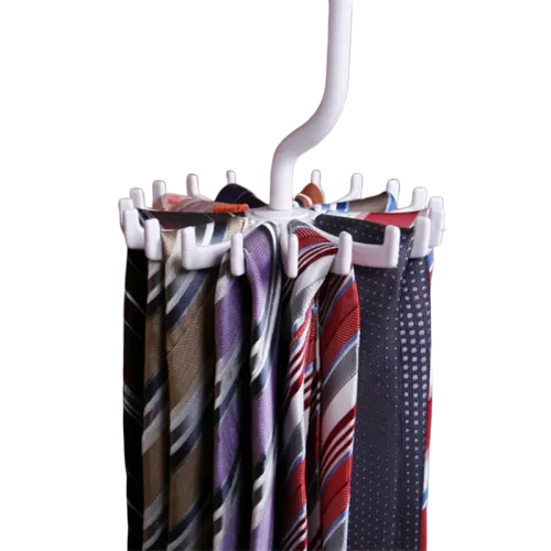 Hanging Tie Rack - Black