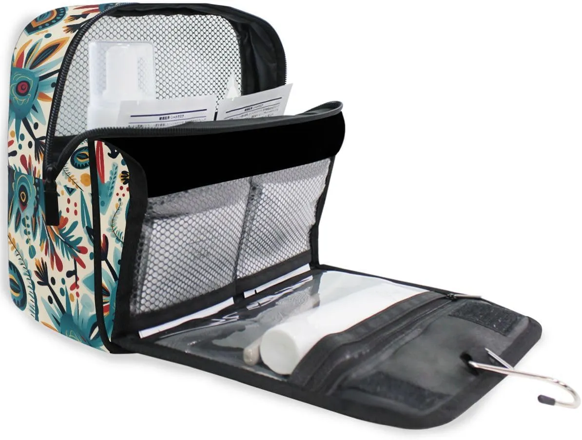 Hanging Travel Toiletry Bag 3565 Retro Indian Mandala Kit Makeup Case Cosmetics Organizer for Men Women