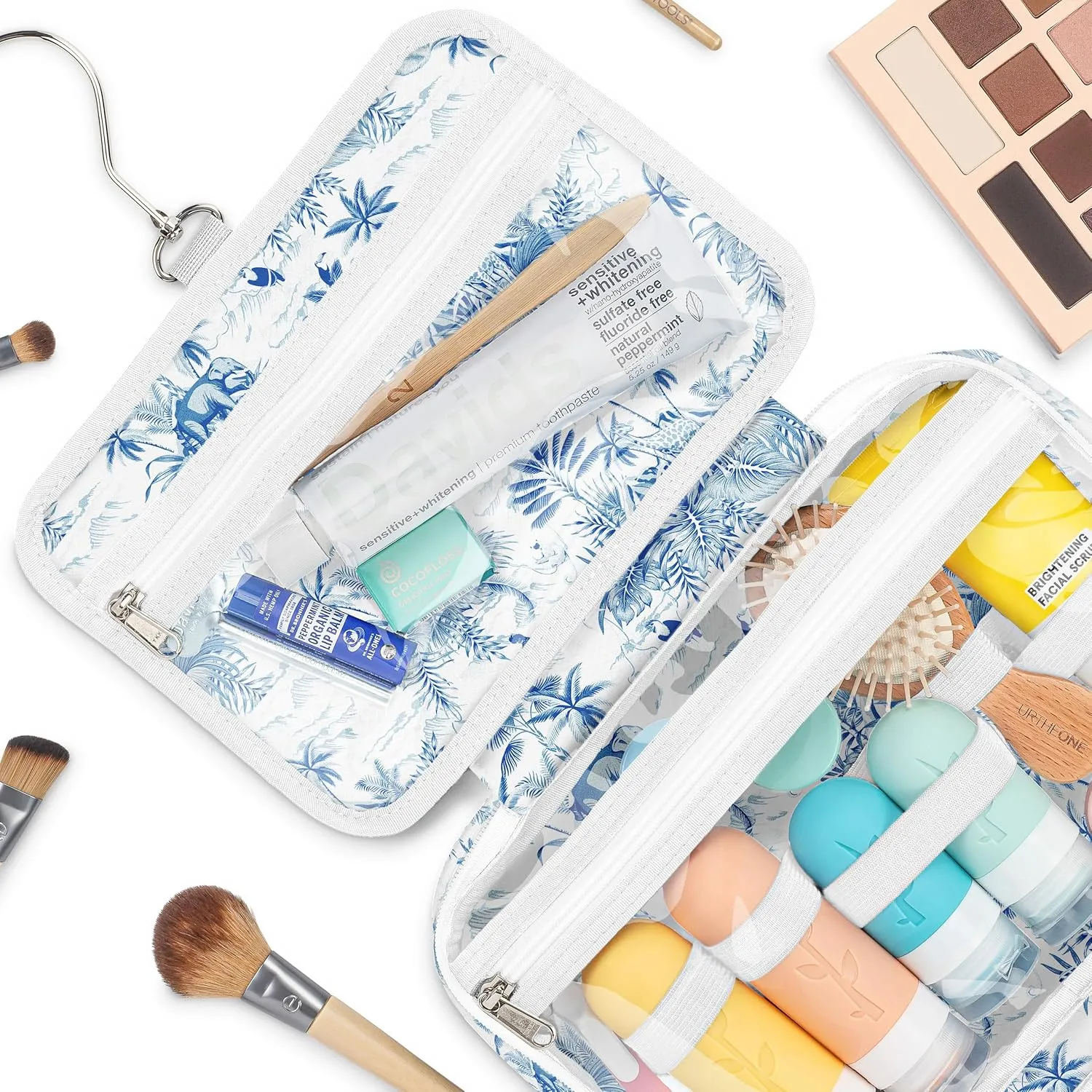 Hanging Travel Toiletry Bag — Designed in Hawaii — Water-resistant Travel Organizer for Bathroom Accessories