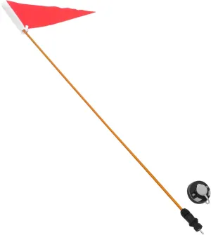 Happyyami Folding Safety Flag for Kayak Bright Distress Flag Boat Accessories Marine Boating Safety Kit