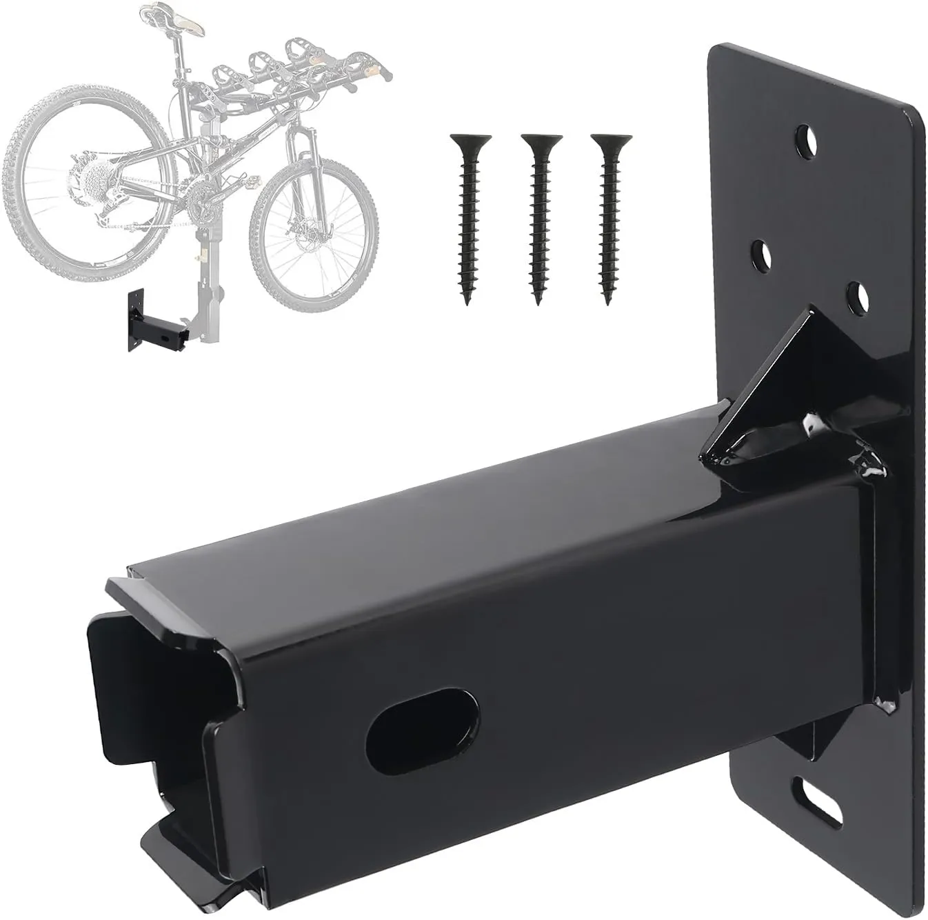 Hitch Wall Mount,Bike and Cargo Rack Hanging Garage Organizer, Cargo Carrier,Trailer Hitch Receiver Extender, Max Load 200LBS