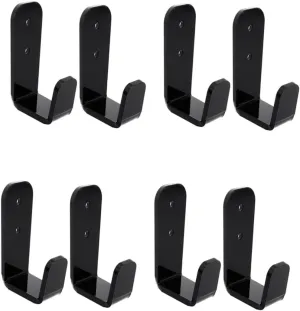 Hockey Stick Hanging Racks 4 Pairs Acrylic Fishing Pole Stands for Ski Golf Trekking Poles Storage