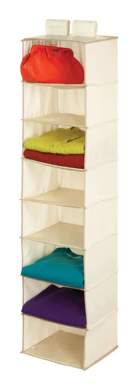 Honey-Can-Do 54 in. H X 12 in. W X 12 in. L Poly Cotton Hanging Vertical Closet Organizer