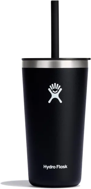 Hydro Flask 20 Oz All Around Tumbler Straw Lid Black