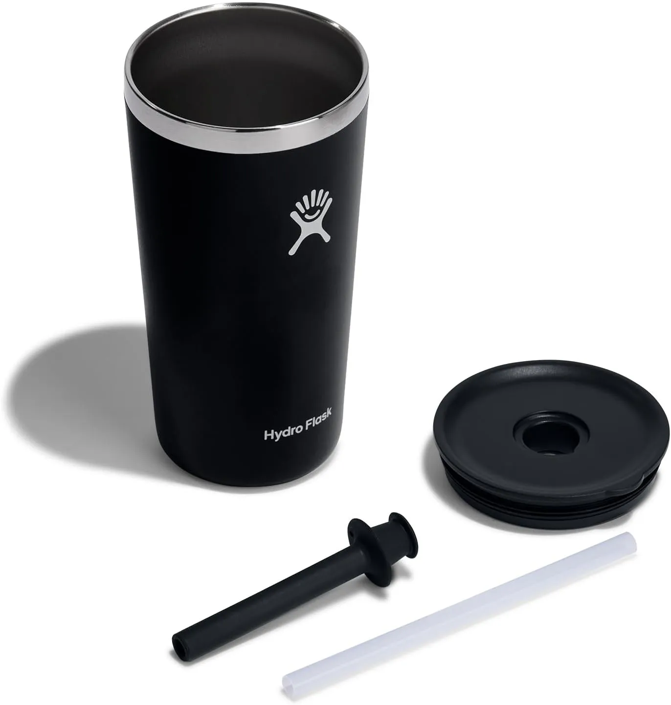 Hydro Flask 20 Oz All Around Tumbler Straw Lid Black