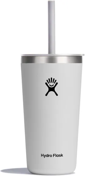 Hydro Flask 20 Oz All Around Tumbler Straw Lid White