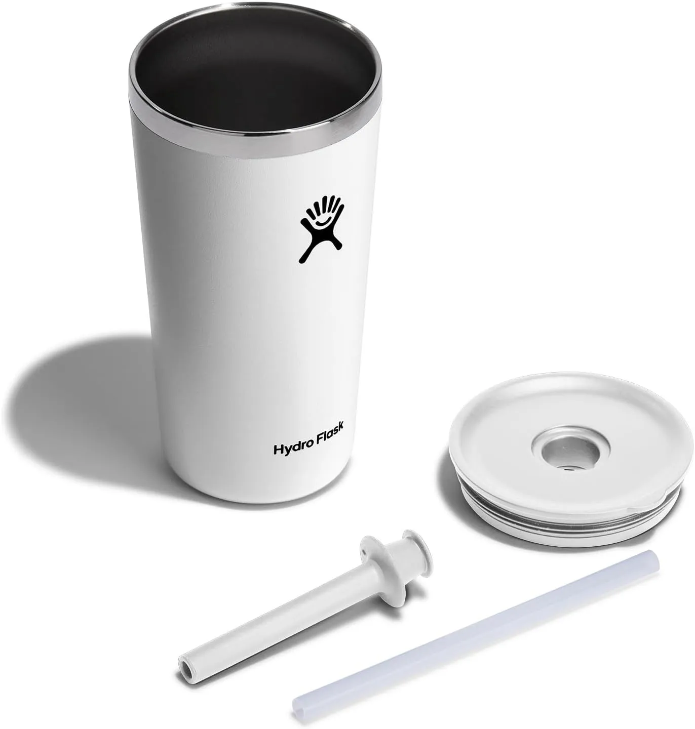 Hydro Flask 20 Oz All Around Tumbler Straw Lid White