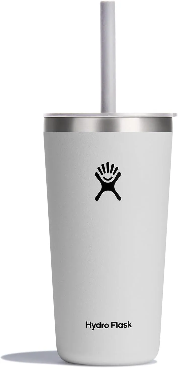 Hydro Flask 20 Oz All Around Tumbler Straw Lid White