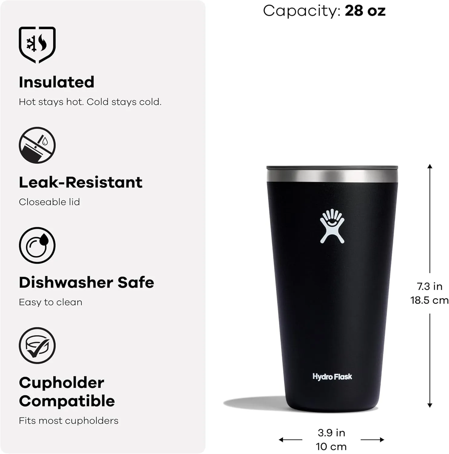 Hydro Flask 28 Oz All Around Tumbler Press-in Lid Surf