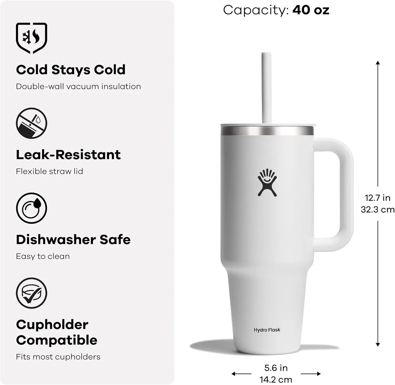 Hydro Flask All Around Travel Tumbler Fir 40 Oz