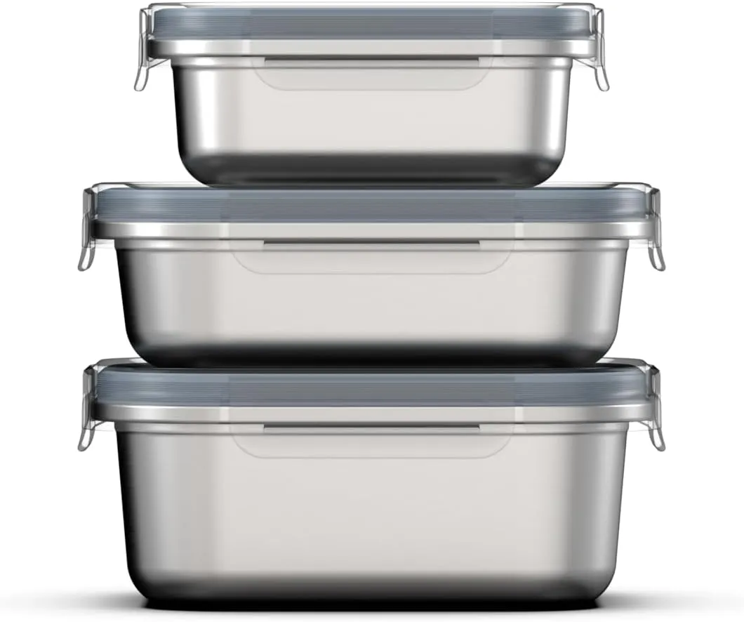 Hydro Flask Food Container Bundle Rain - Includes 2, 3.5, and 5 Cup Containers