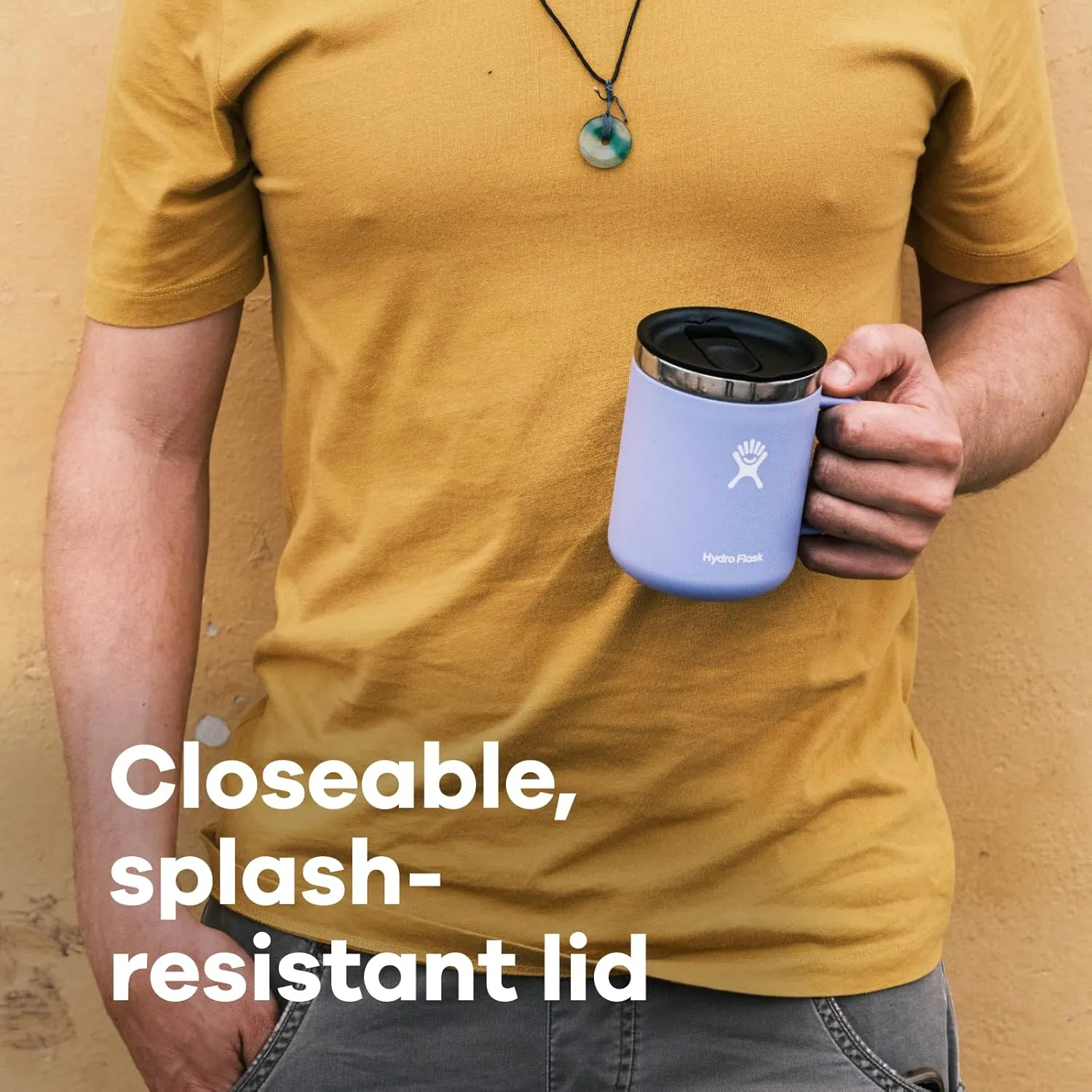 Hydro Flask Mug - Insulated Travel Portable Coffee Tumbler with Handle, 12 fl.oz.