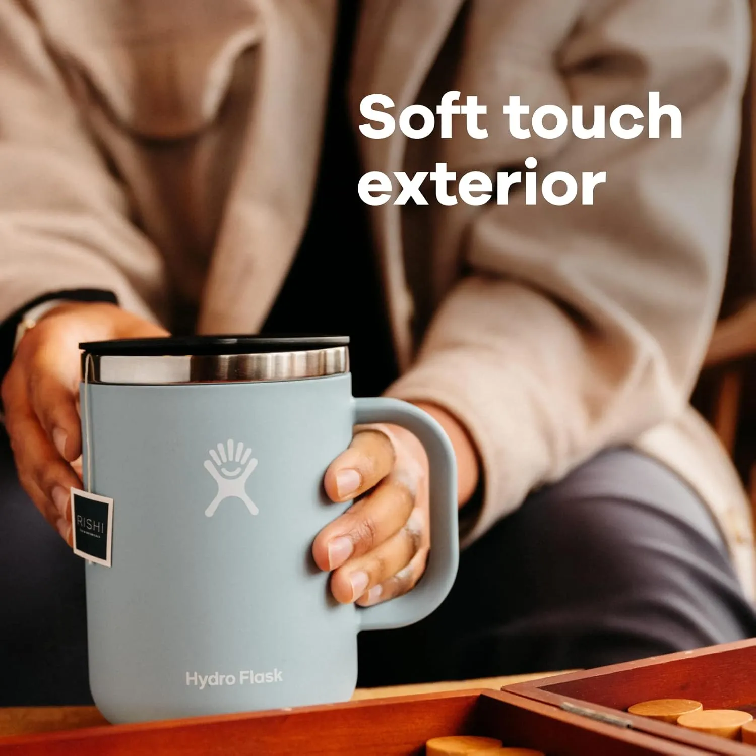Hydro Flask Mug - Insulated Travel Portable Coffee Tumbler with Handle, 12 fl.oz.